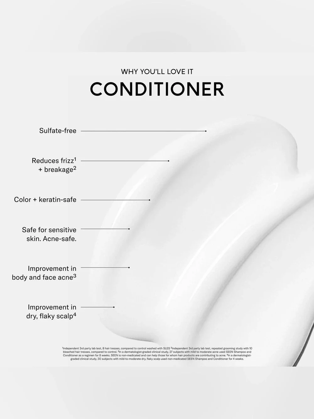 SEEN Fragrance-Free Hair Conditioner 8.6 fl oz - Safe for Sensitive Skin